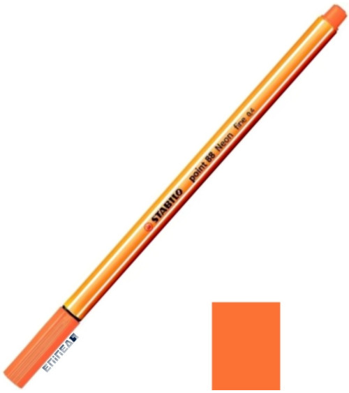 Μαρκαδοράκι 88/054 Stabilo Point 0.4 Neon Orange