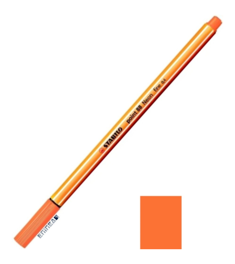 Μαρκαδοράκι 88/054 Stabilo Point 0.4 Neon Orange