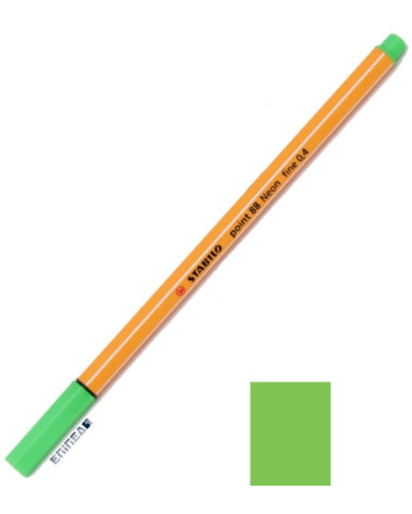 Μαρκαδοράκι 88/033 Stabilo Point 0.4 Neon Green