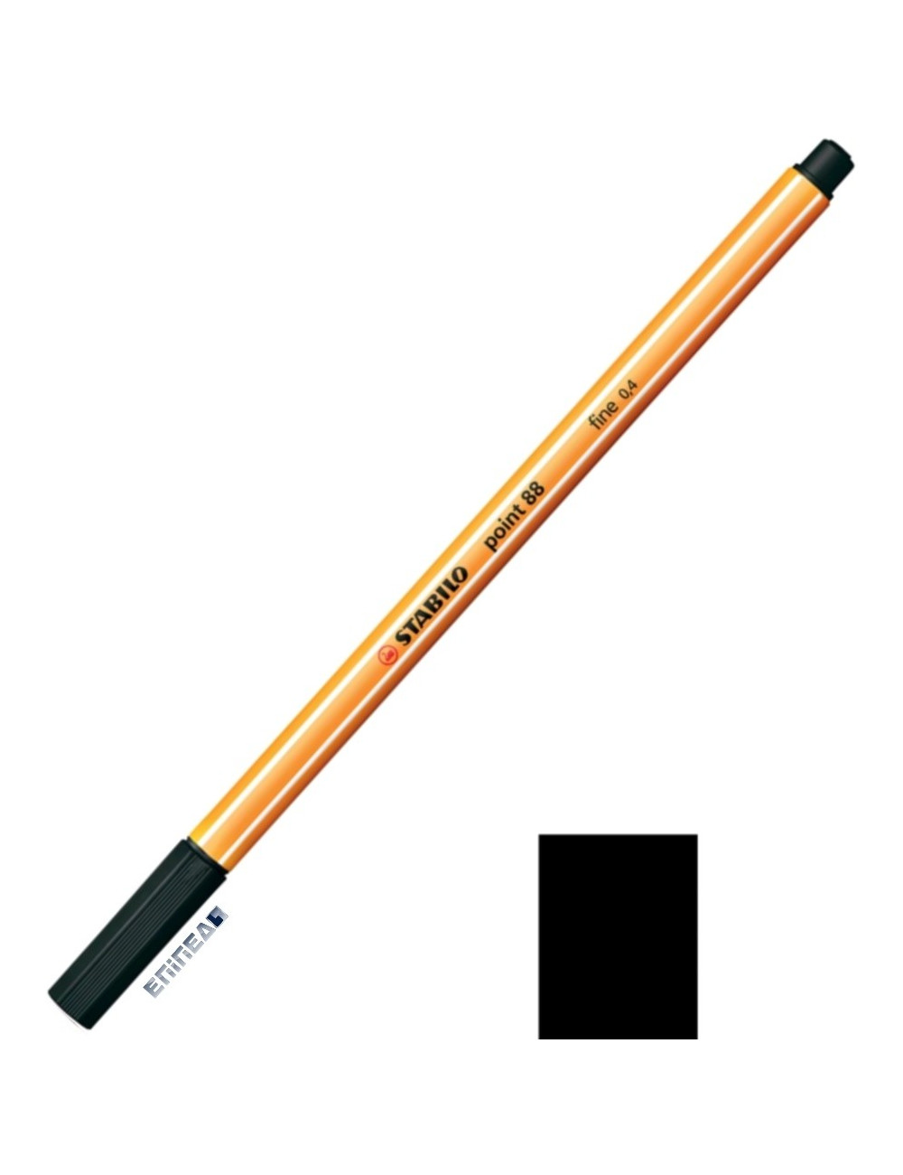 Μαρκαδοράκι 88/46 Stabilo Point 0.4 Black