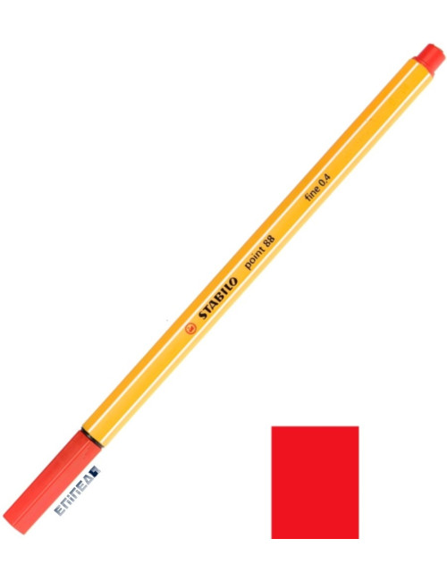 Μαρκαδοράκι 88/40 Stabilo Point 0.4 Red