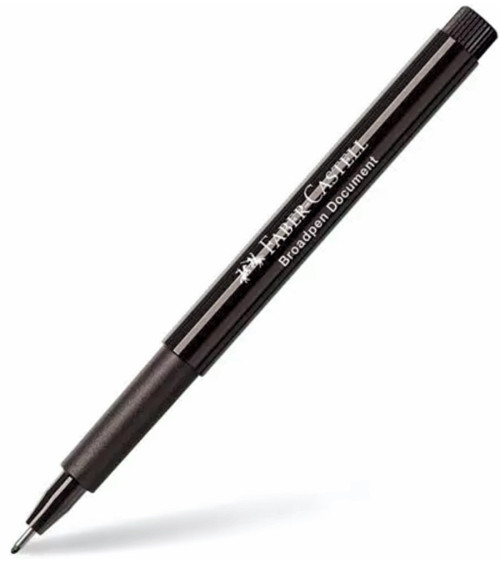 Μαρκαδοράκι Faber Castell Broadpen 0.8 Γκρι