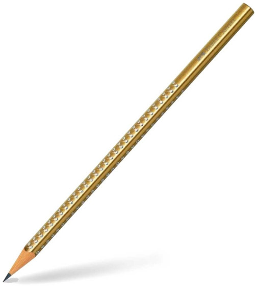 Μολύβι Faber Castell Sparkle B Μεταλλικό Gold