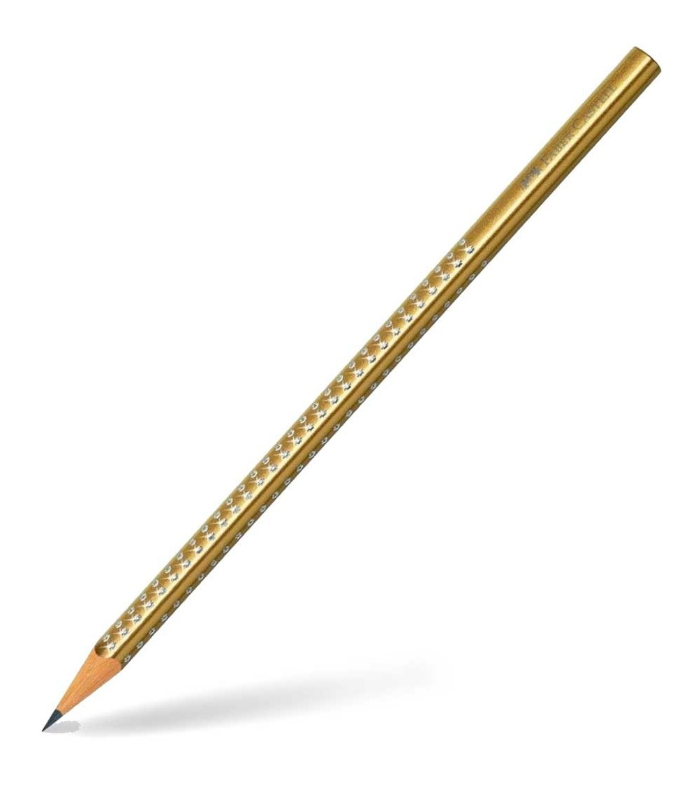 Μολύβι Faber Castell Sparkle B Μεταλλικό Gold