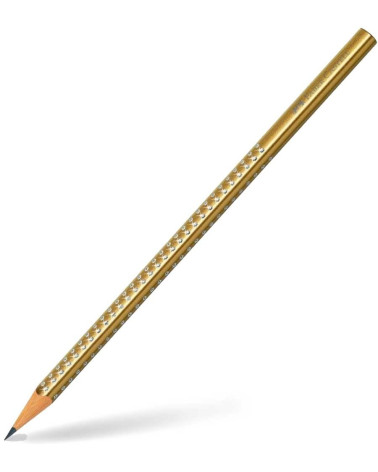 Μολύβι Faber Castell Sparkle B Μεταλλικό Gold