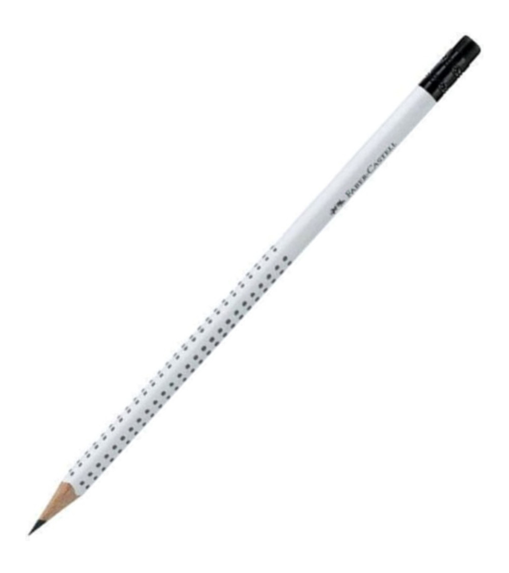 Μολύβι Faber Castell Grip 2001 με Γόμα HB Λευκό