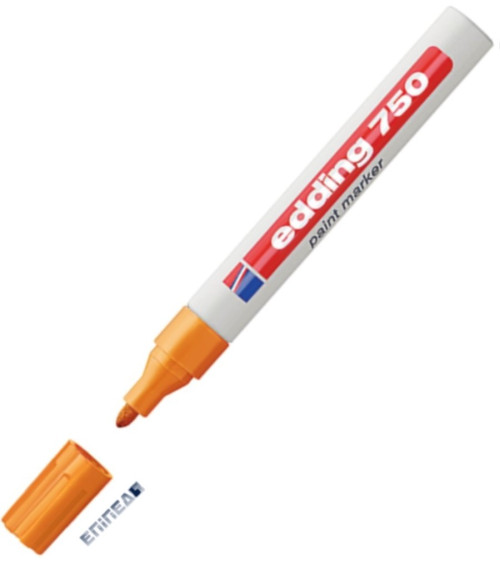 Μαρκαδόρος Edding 750/6 Fine Paint Marker Πορτοκαλί