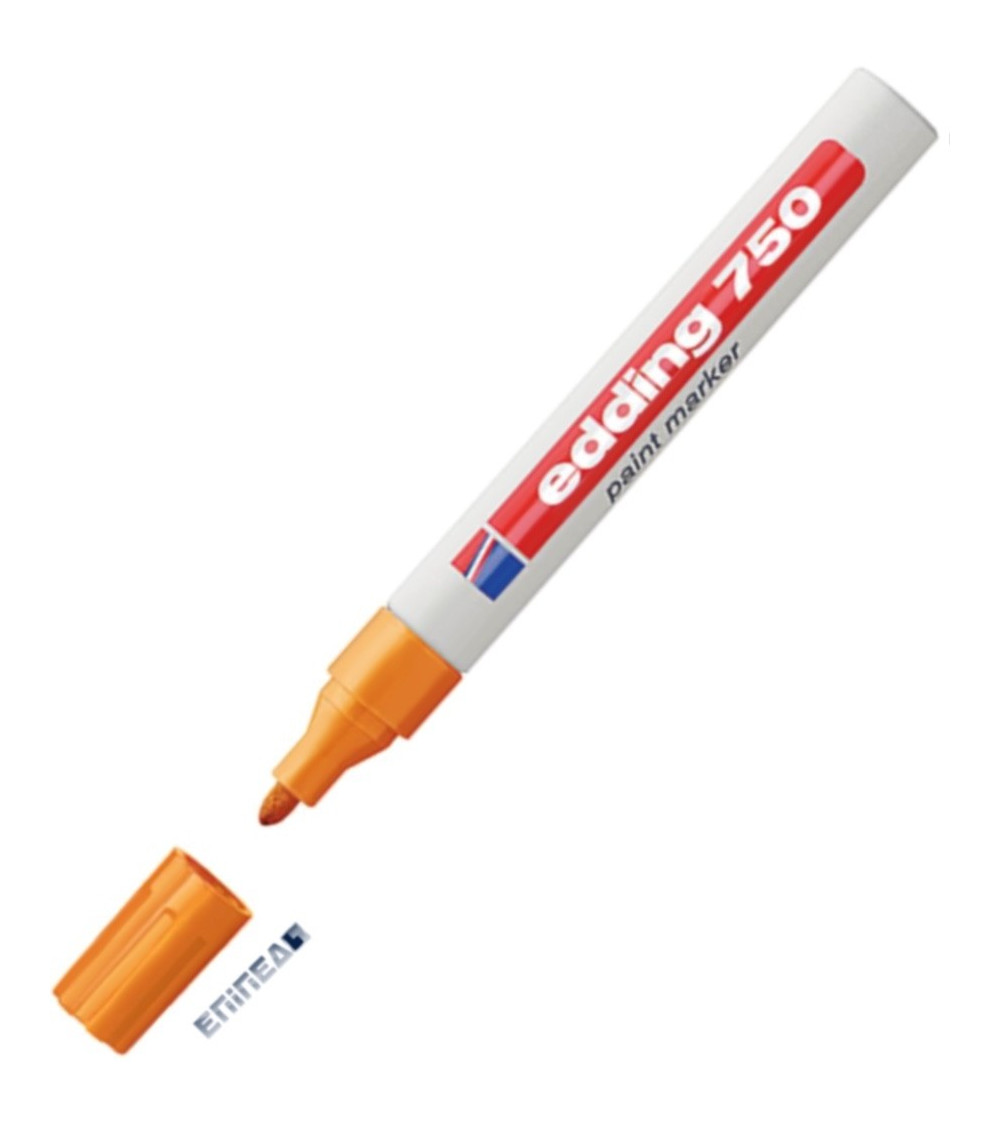 Μαρκαδόρος Edding 750/6 Fine Paint Marker Πορτοκαλί