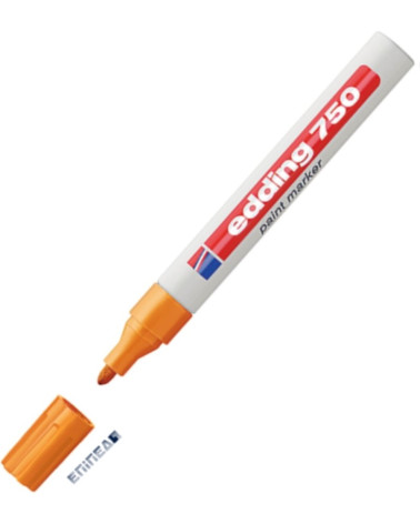 Μαρκαδόρος Edding 750/6 Fine Paint Marker Πορτοκαλί