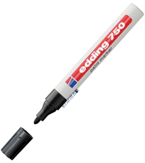 Μαρκαδόρος Edding 750/1 Fine Paint Marker Μαύρος