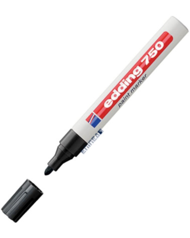 Μαρκαδόρος Edding 750/1 Fine Paint Marker Μαύρος