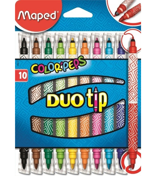 Μαρκαδόροι Maped 10χρ Color Peps Duo