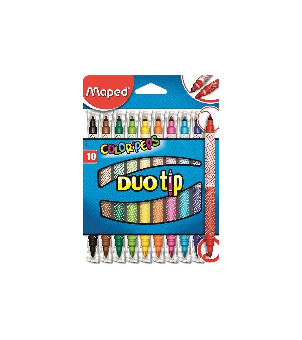 Μαρκαδόροι Maped 10χρ Color Peps Duo