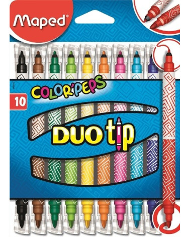 Μαρκαδόροι Maped 10χρ Color Peps Duo