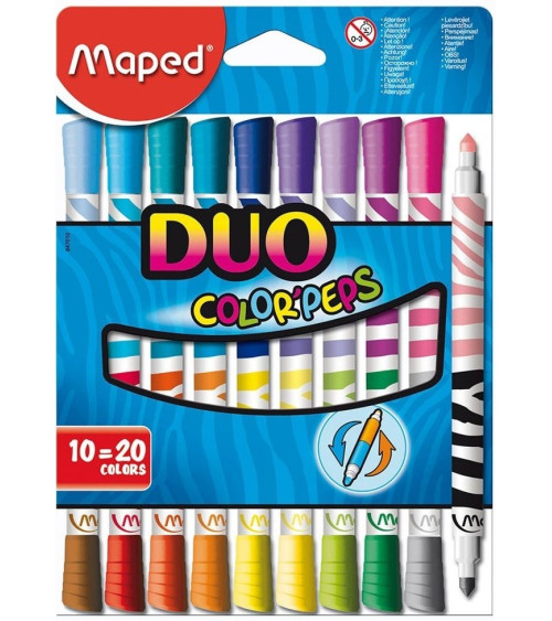 Μαρκαδόροι Maped 20χρ Color Peps Duo