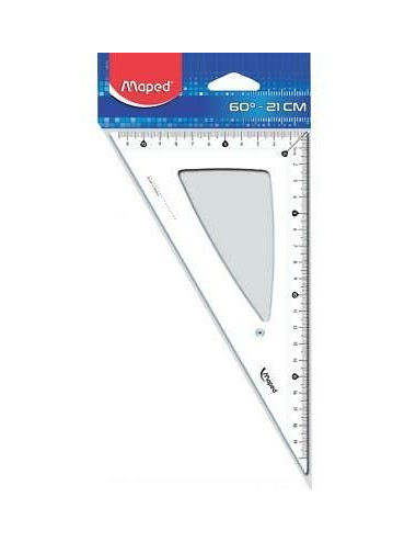 Τρίγωνο Maped 45° 21cm Cristal