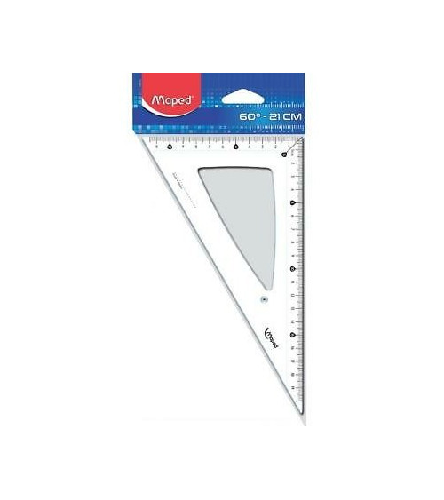 Τρίγωνο Maped 45° 21cm Cristal