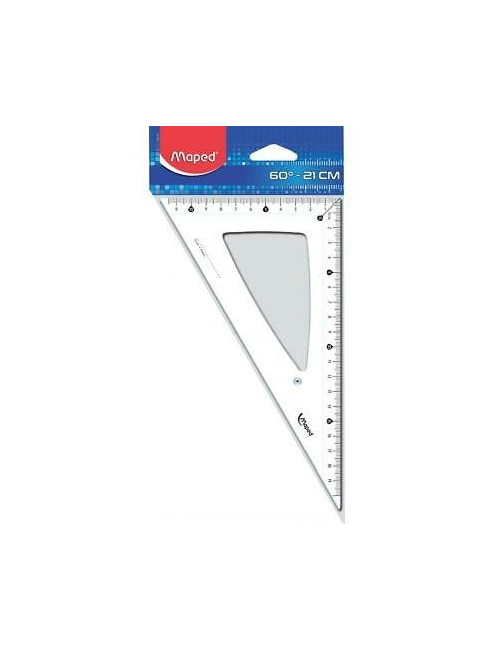 Τρίγωνο Maped 45° 21cm Cristal