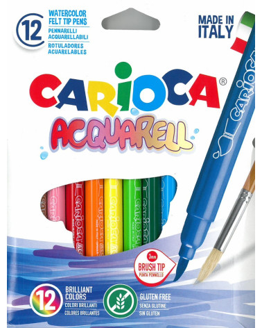 Μαρκαδόροι Carioca 12χρ Acquarell