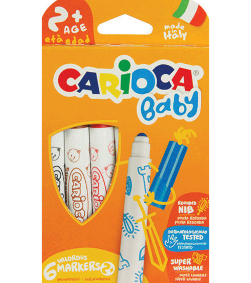 Μαρκαδόροι Carioca 6χρ Baby