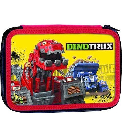 Κασετίνα Διπλή Γεμ. Gim DinoTrux