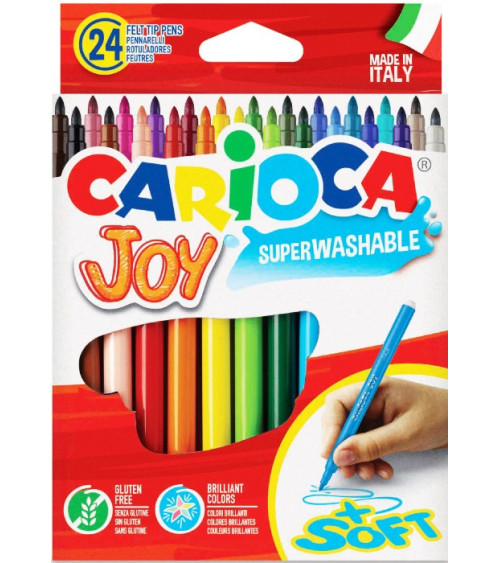 Μαρκαδόροι Carioca 24χρ Joy Superwashable