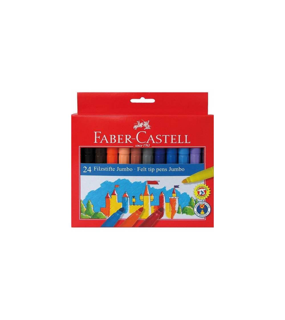 Μαρκαδόροι Faber Castell 24χρ Jumbo