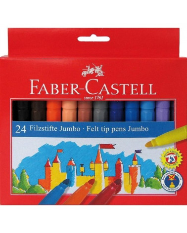 Μαρκαδόροι Faber Castell 24χρ Jumbo