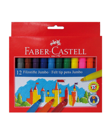 Μαρκαδόροι Faber Castell 12χρ Jumbo