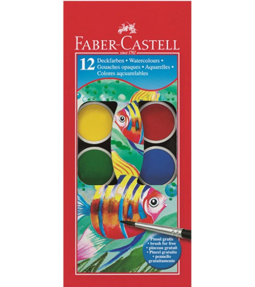 Νερομπογιές Faber Castell 12χρ