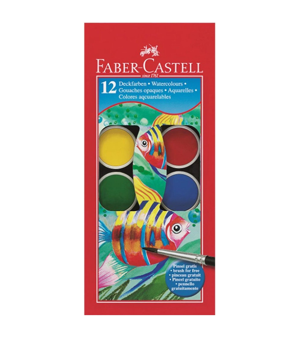 Νερομπογιές Faber Castell 12χρ