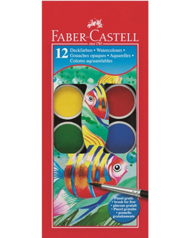 Νερομπογιές Faber Castell 12χρ