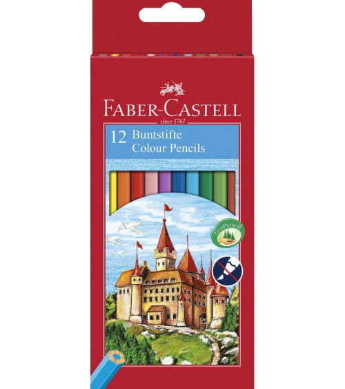 Ξυλομπογιές Faber Castell 12χρ Color