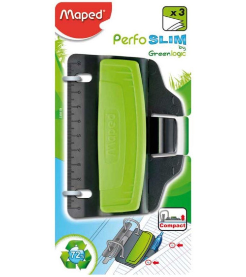 Περφορατέρ Maped 3φ Perfo Slim Greenlogic