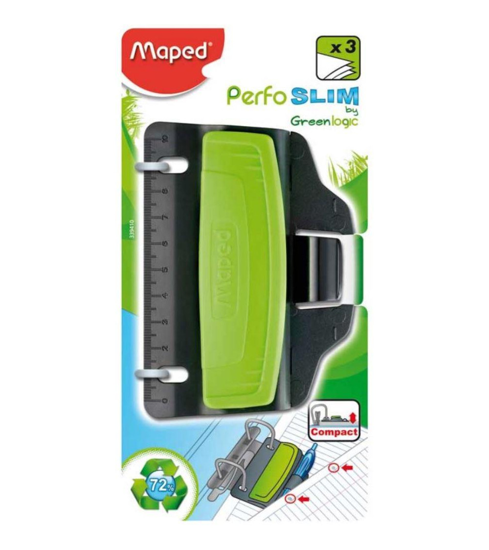 Περφορατέρ Maped 3φ Perfo Slim Greenlogic