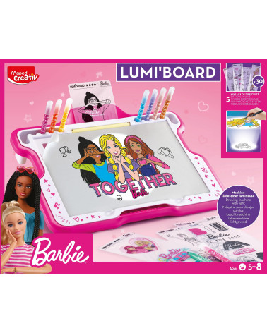 Σετ Ζωγραφικής Μaped Creative Barbie Φωτεινός Πίνακας