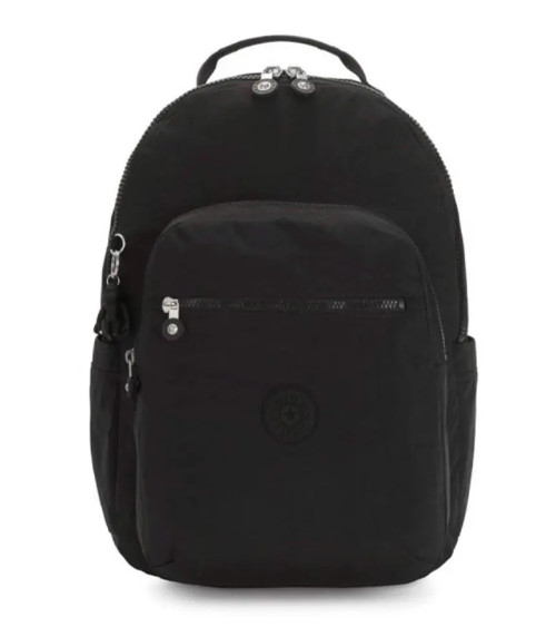 Σχολική Τσάντα Kipling Seoul Black Noir με Θέση PC15in