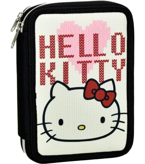 Κασετίνα Διπλή Γεμάτη Gim Hello Kitty Croche