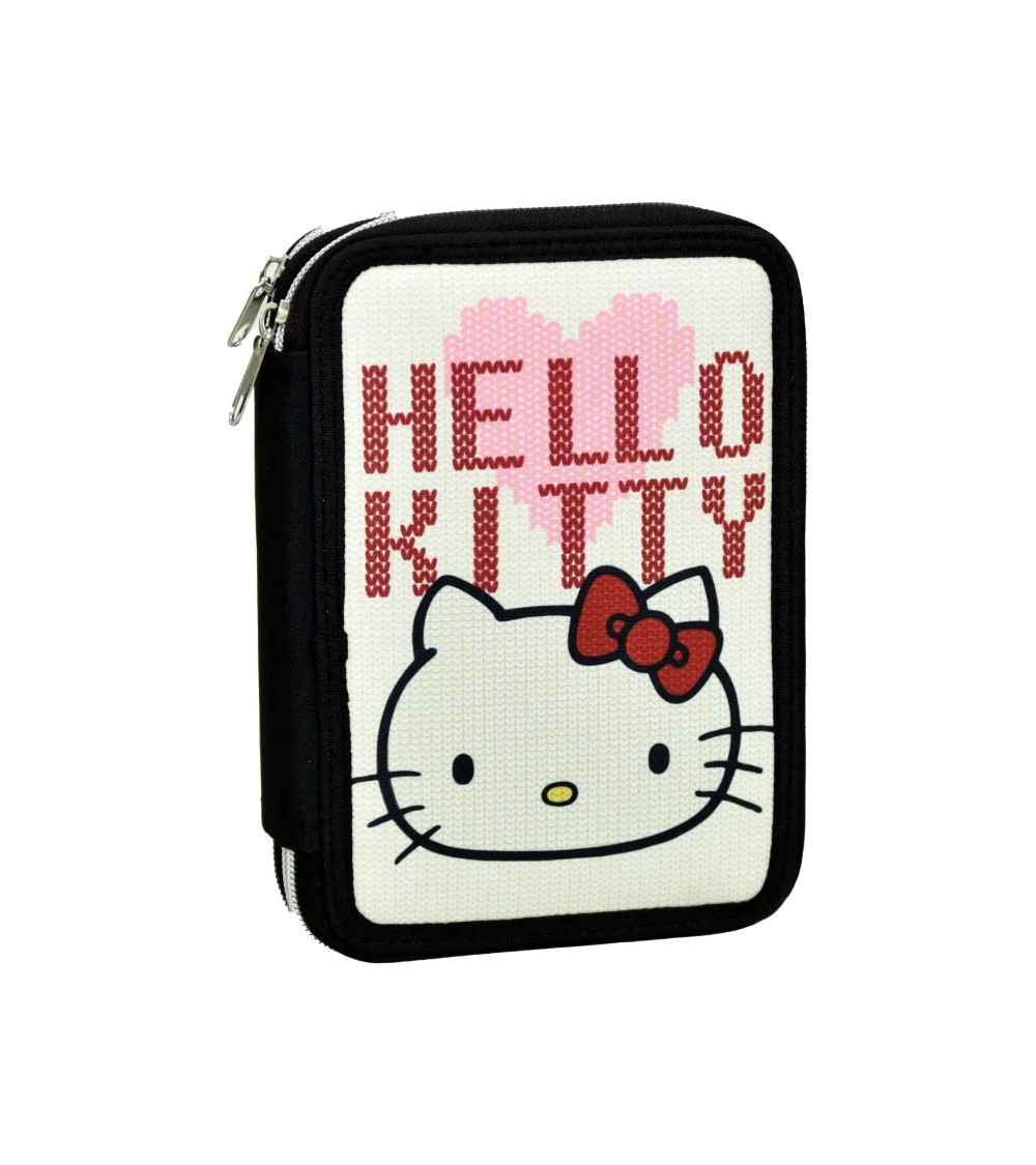 Κασετίνα Διπλή Γεμάτη Gim Hello Kitty Croche