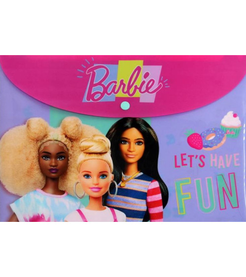 Φάκελος Κουμπί Α4 Gim Barbie Lets Have Fun