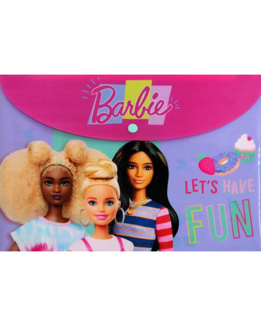 Φάκελος Κουμπί Α4 Gim Barbie Lets Have Fun