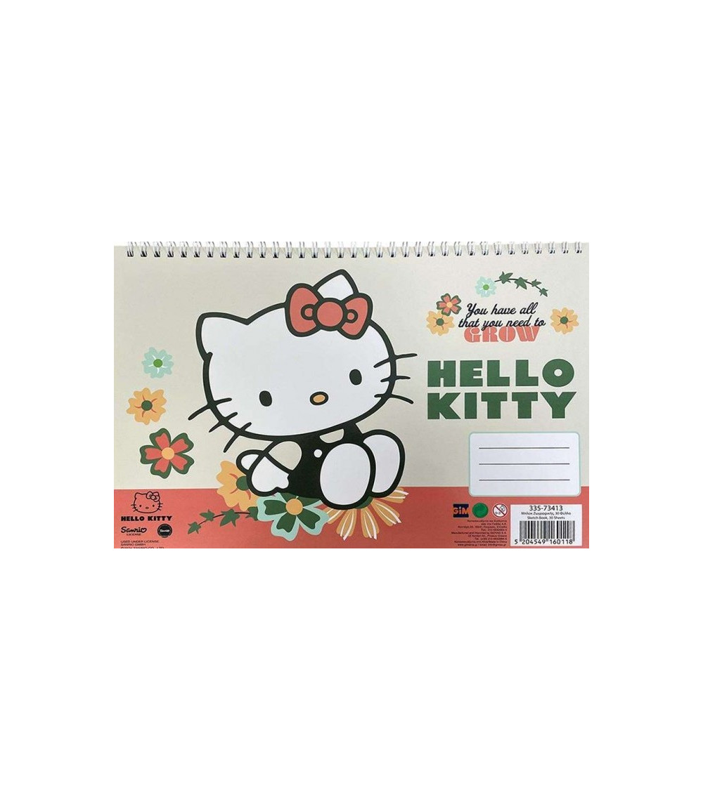 Μπλοκ Ζωγραφικής Gim Hello Kitty 30φ