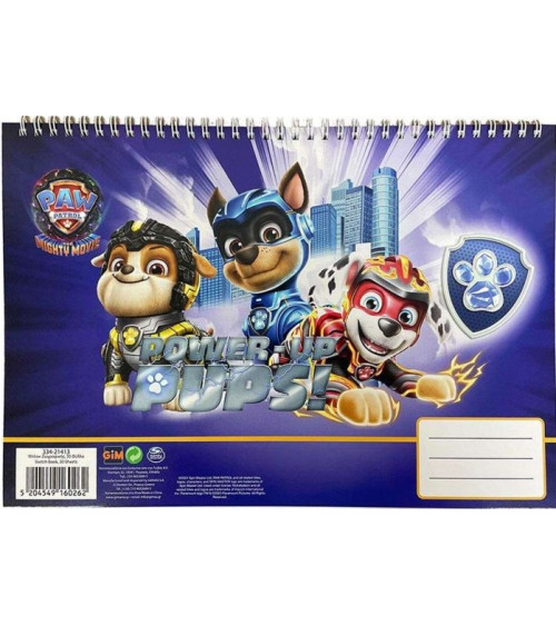 Μπλοκ Ζωγραφικής Gim Paw Patrol 30φ