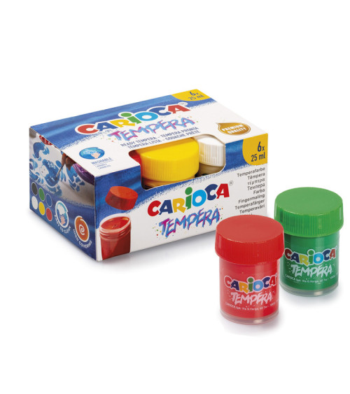 Τέμπερες Carioca 6χρ Pastel 25ml