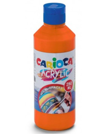 Ακρυλικό Χρώμα Carioca 250ml 11 Πορτοκαλί