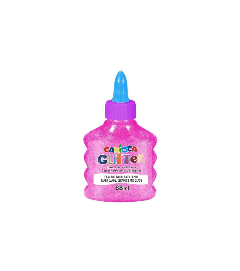 Κόλλα Glitter Carioca 88ml Neon Ροζ