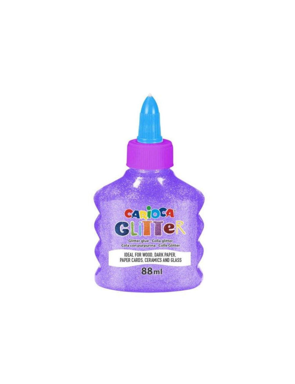 Κόλλα Glitter Carioca 88ml Neon Μωβ