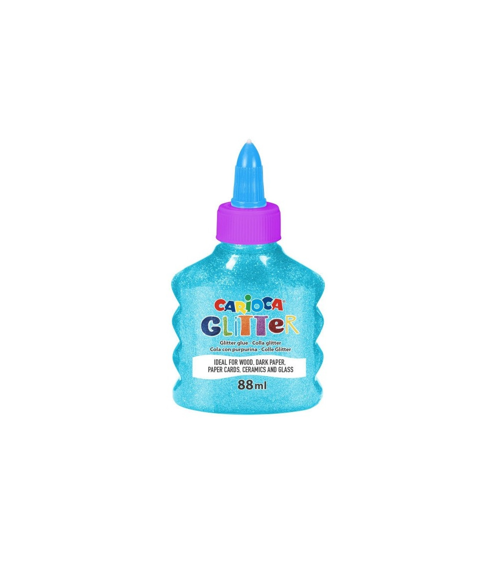 Κόλλα Glitter Carioca 88ml Neon Μπλε