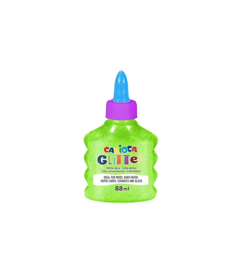 Κόλλα Glitter Carioca 88ml Neon Πράσινο