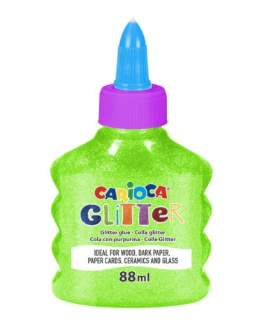 Κόλλα Glitter Carioca 88ml Neon Πράσινο